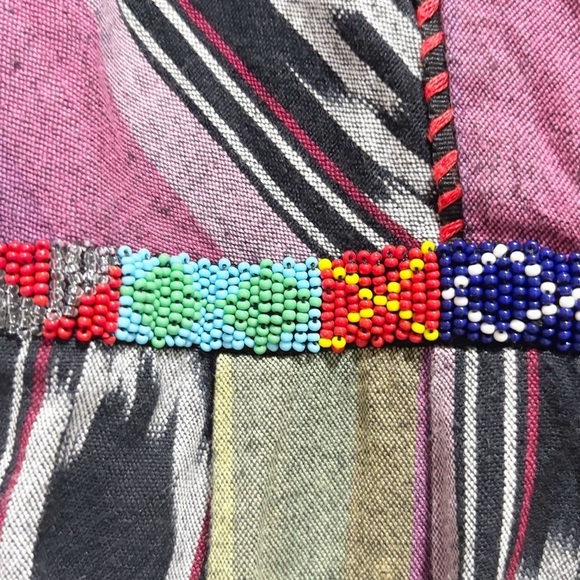 EDMÉ & ESYLLTE ANTHROPOLOGIE Women’s Strapless Beaded Waist PUEBLO Dress Size 4 - Picture 5 of 12